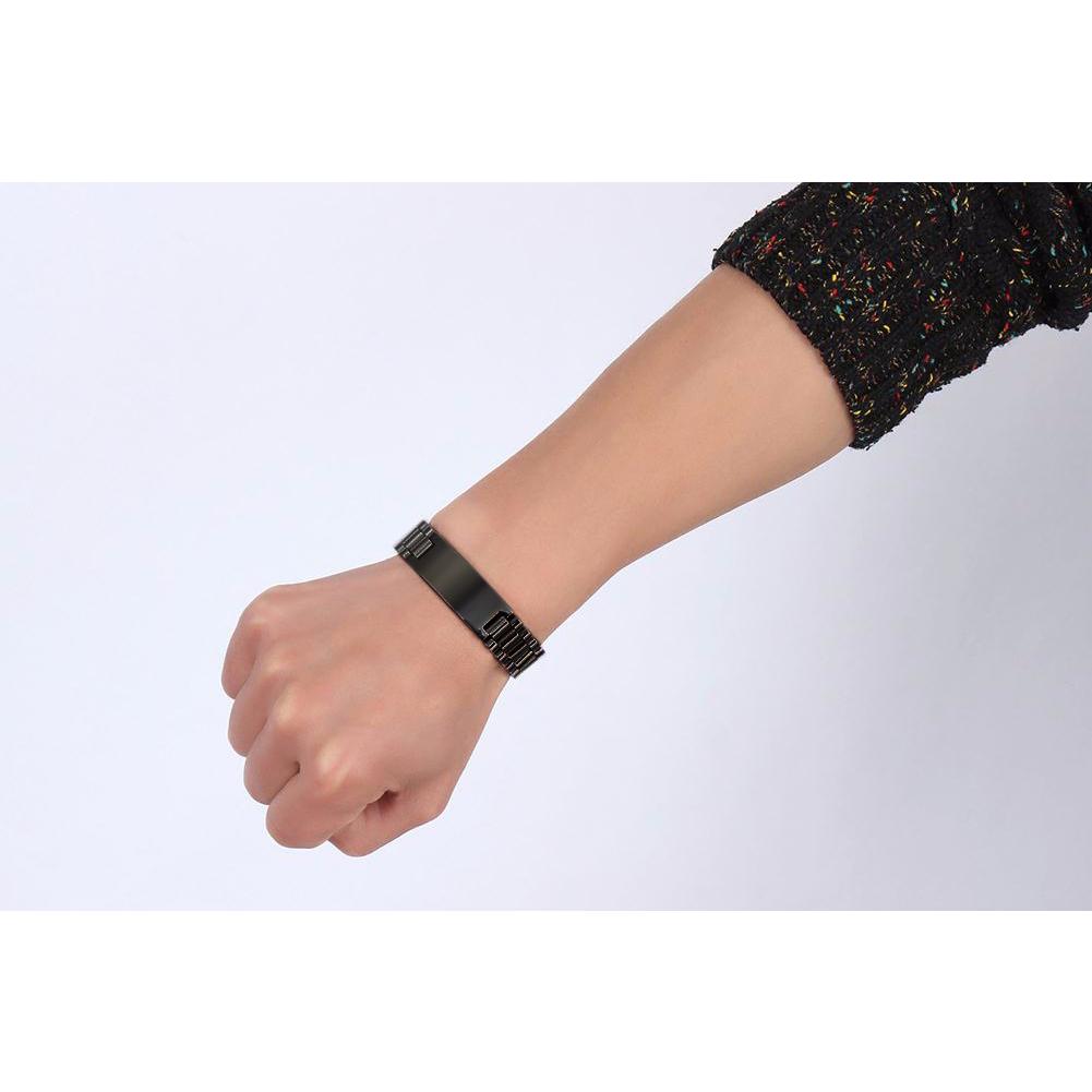 NOBLE BRACELET,MEN ROLLIE CHAIN LINK BRACELETS STAINLESS STEEL WATCHBAND WRISTBAND MEN LUXURY BAND JEWELRY