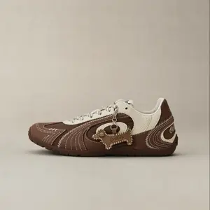 OLD ORDER Turbo Lite Sneakers for Women & Men, Happy Dog Dachshund Brown Casual Retro Low-Top Shoes, Everyday Fashion Streetwear Sneakers