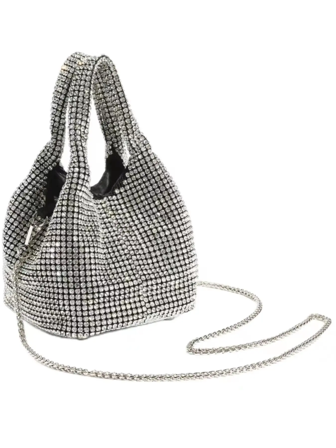 New Reflective Glossy Handbag, Versatile Shoulder Bag, Vintage Sparkle Diamond Purse, Contemporary Style, All Seasons