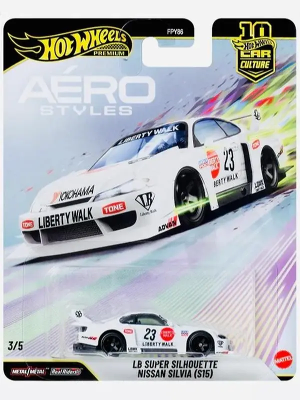 Hot Wheels Premium 2026 Car Culture Aero Styles LB Super Silhouette Nissan Silvia (S15) 1:64 Diecast Model Car