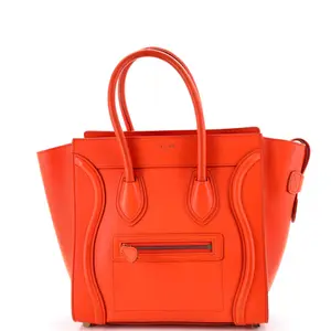 Pre-owned Celine Smooth Leather Tote Bags REBAG Luggage Bag Micro by Rebag