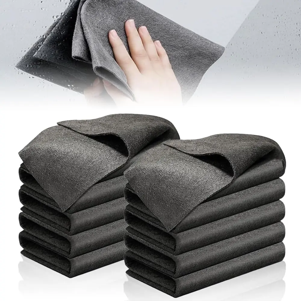 10 Pcs 30×40cm Thicken Magic Cleaning Glass Cloth Reuseable Streak Free Microfiber Cloth Magic Fiber Microfiber Cleaning Cloth Microfiber Cleaning Rag for Glass Cars Kitchen Bathroom