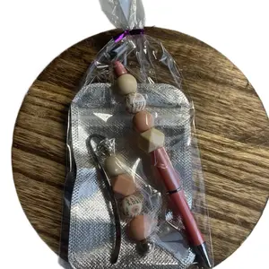 Silicone Bead Pen and Bookmark Giftset with Unique Bead Design and Durable Pen for Everyday Use