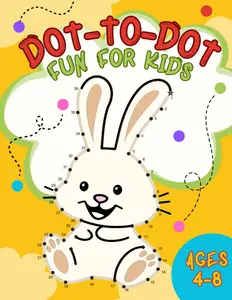 Dot-to-Dot Fun for Kids Ages 4-8: 50 Fun Connect the Dot Animal Puzzles for Children
