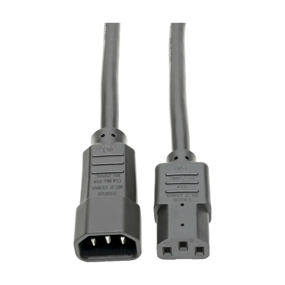 Eaton P005-006 C13 to C14 Heavy-Duty PDU Power Cord, 15A, 14 AWG, 6 ft. (1.83 m), Black