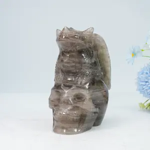 Smoky Quartz Crystal Skull