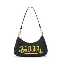 Black and Gold Racer Shoulder Bag