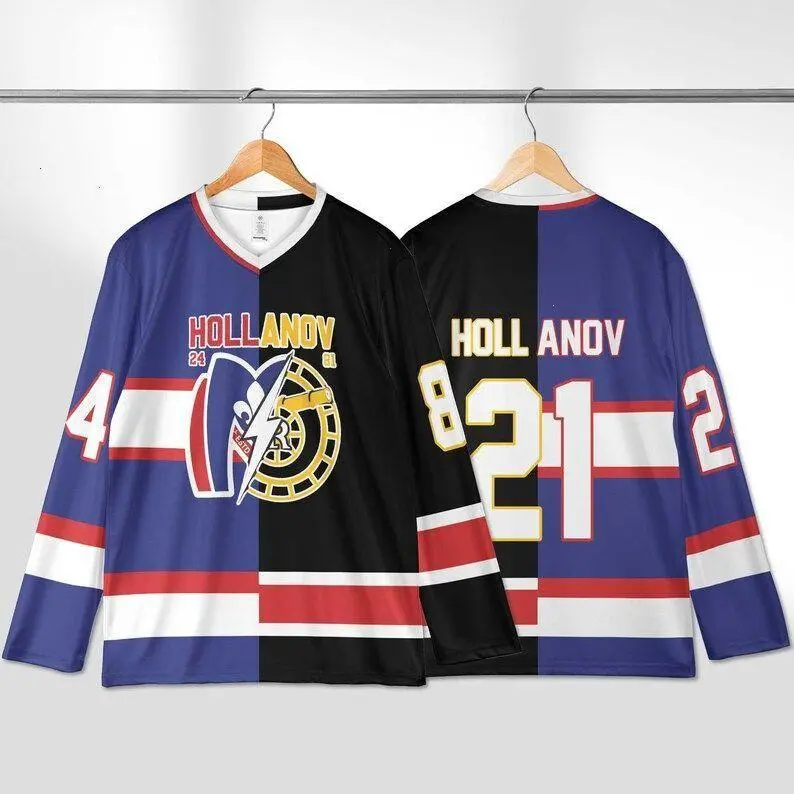 Heated Rivalry Aesthetic Hockey Jersey - Rozanov & Hollander Prints, Connor Storrie Sportswear, Movie-Inspired Collectible Shirt