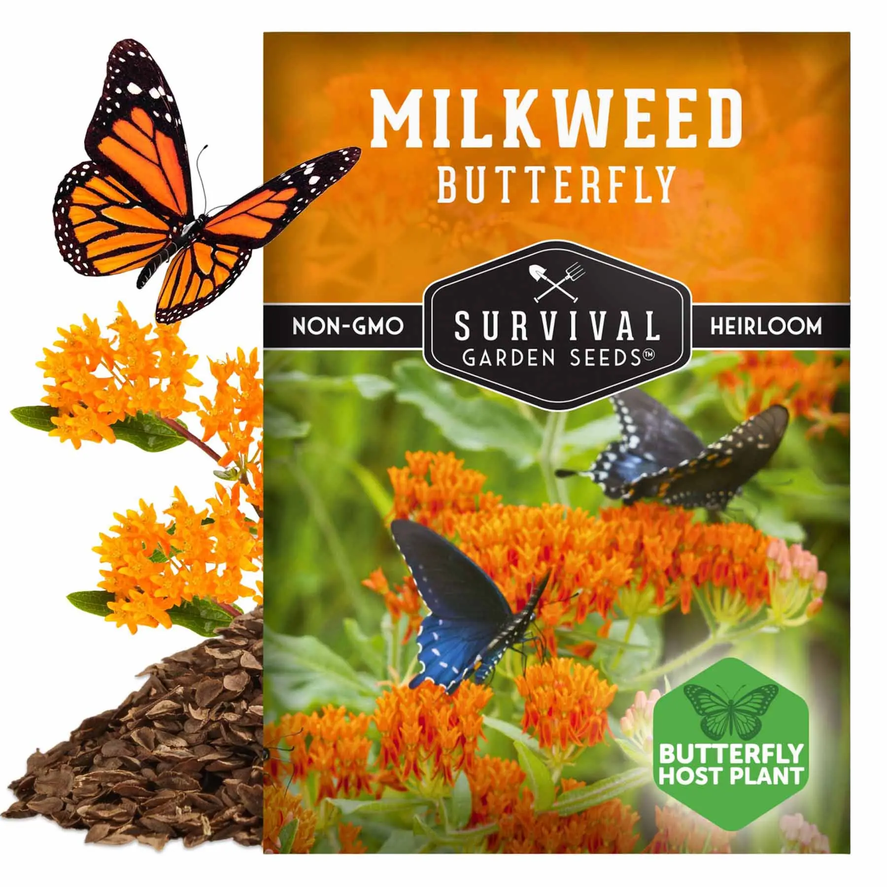 Butterfly Milkweed Seeds - Grow flowers to feed butterflies