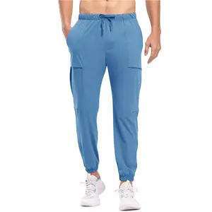 Men's Workout Joggers Dry Fit Windbreaker Running Pants Men Lightweight Sweatpants Gym Active Track Pants