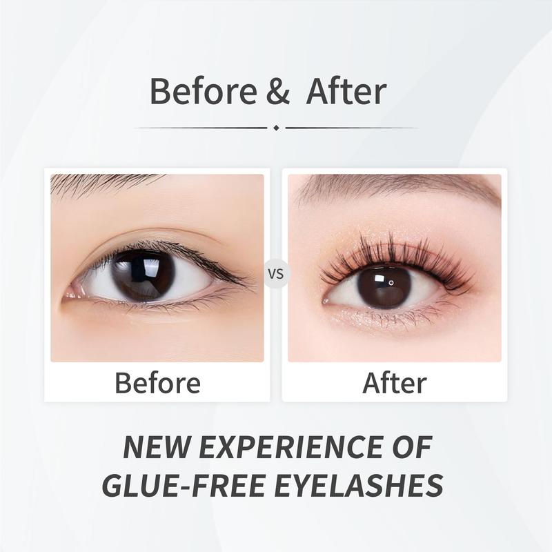 MAYSEEN Soft Magnetic Eyelashes, 11 Options, Eyelash Extensions with Applicator Kit, Reusable Magnetic Lashes, Glue-free, Waterproof, Lightweight, Fluffy Soft Magnetic Strip with Free Gifts: Eyelash Curler & Lash Setting Liquid, Gifts Pack, Cosmetic