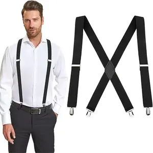 uspenders for Men Women with Clips, Adjustable X-Back for Work, Men Suspenders for Jeans, Suspenders