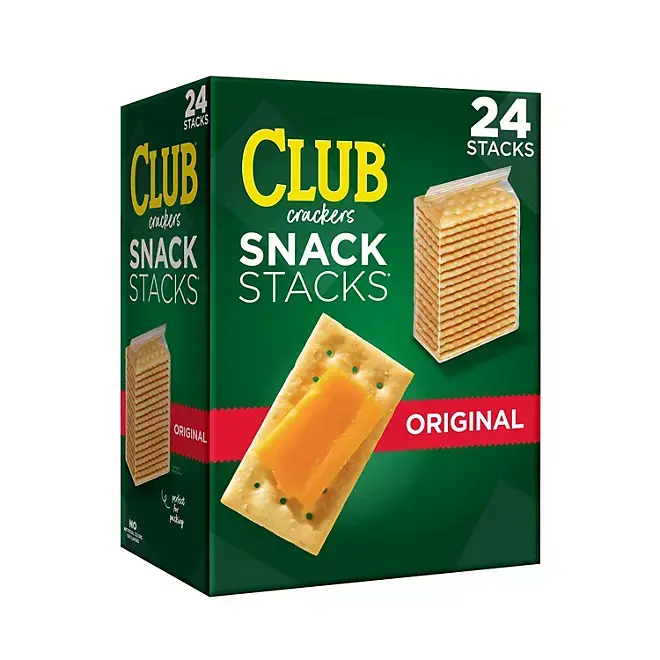 Kellogg's_Club Crackers, Snack Stacks, Original Flavor, 2.08 oz., 24 pack.