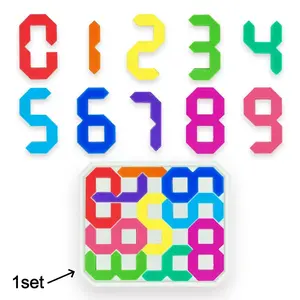 Silicone Number Battle Puzzle Game, Educational Montessori Puzzle Board, Parent-Child Interactive Logic Teaching Tool, Suitable for Children