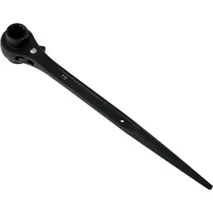 9mmx22mm or 3/4"x7/8" 12-Point Dual-End Socket Ratchet Scaffold Heavy Duty Wrench, Single Piece, Essential Tool for Construction and Maintenance