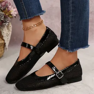 Flats Shoes for Women Platform Slip on Work Office Comfortable Classic Casual Loafers with Adjustable
