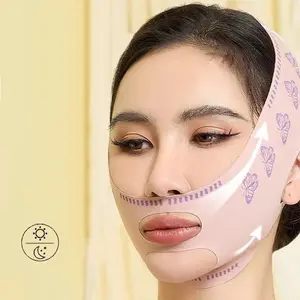 2pcs Women Face Slimming Bandage Face Lifting Band V Line Shaper Chin Cheek Lift Up Belt Facial Massage Strap Beauty Skin Care Tools