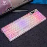 AULA [Version 2.0] F98 Pro V3 Full Transparent QWERTY PC Gaming Keyboard - Wireless, Hot Swappable Gasket RGB, 10000mAh Built-in Battery, Tri-Mode BT/2.4G/USB-C, TFT Screen, Knob, PC Accessories, Wireless Keyboards, Gift Ideas for Gamers, Battery Powered
