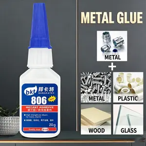 Strong Instant Metal Glue, Fast Dry Stainless Steel Adhesive, High Temperature Resistant, Universal Gel Glue, 1/3/5/10 Packs