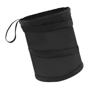Summer Gift 1 PC Collapsible Car Trash Can, Mini Portable Automotive Garbage Bag, Pop-Up Vehicle Rubbish Bin, Waterproof Waste Basket Bin with Magic Sticker, Hanging Washable Auto Trash Bag