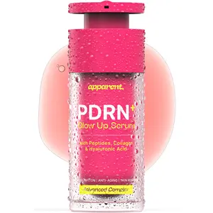 Apparent. PDRN Salmon DNA Serum | Korean PDRN Serum 1% or 10,000 PPM | Pink Peptide Serum for Face with Collagen & Hyaluronic Acid | Hydrating, Anti-Aging & Plumping Skin Glow | 27 ml / 0.91 fl. oz.