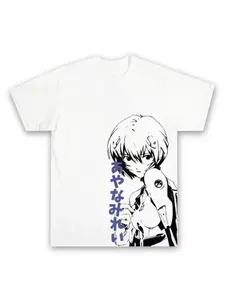 Anime Gospel Four Seasons Retro Fashion Harajuku T-shirt Suitable for Men and Women To Wear on The Streets