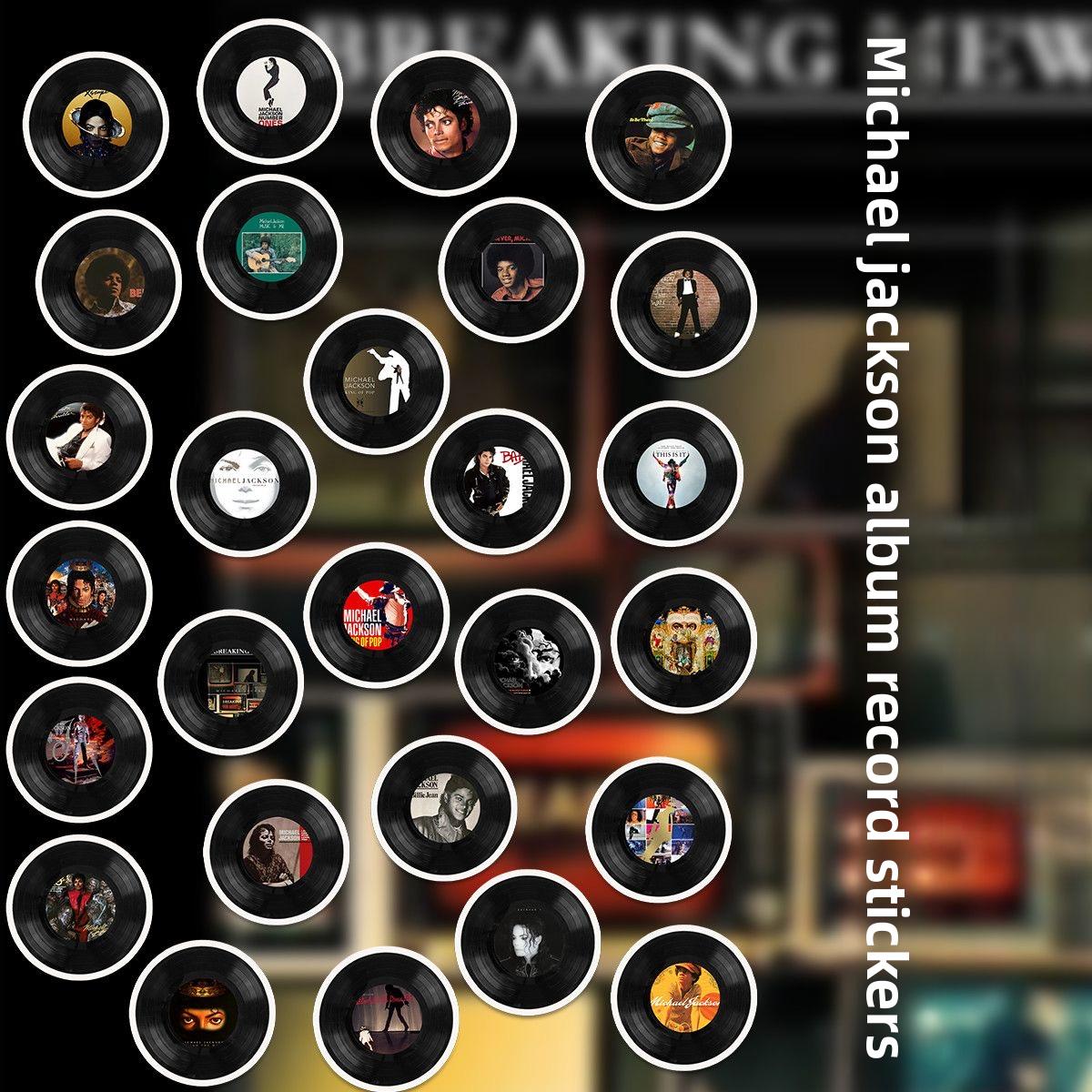 MJ Album Record Merch Stickers Waterproof for DIY Phone Tablet Journal Iconic Style Fans Must-Have