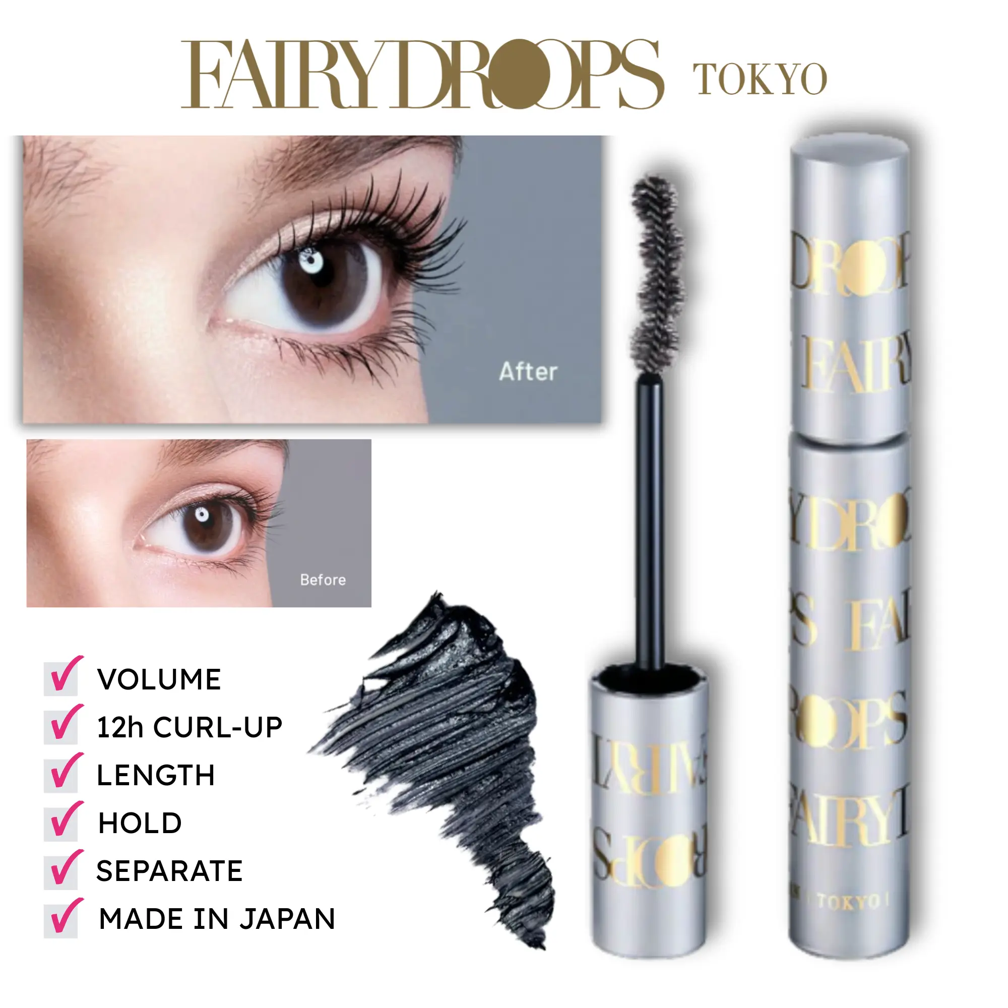 AYA TOKYO MASCARA Quattro Lash Elegant Mascara by Fairydrops Tokyo