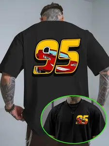 Cars Lightning McQueen #95 Graphic T-Shirt | Unisex Vintage Car Enthusiast Streetwear Tee