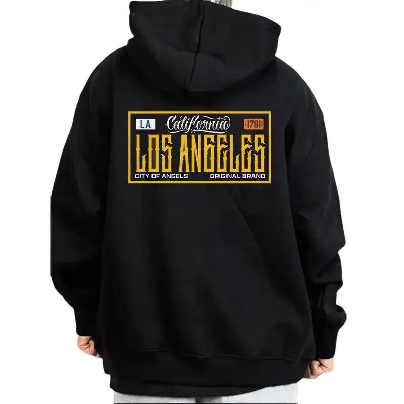 Los angeles Style Chicano Clothing Cholo Gangster Hoodies for Men Men's Streetwear Lowrider Graphic Tee Unisex Loose Fit Medium Heavy  Men Gifts