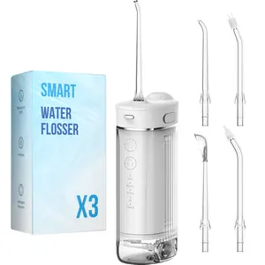 Portable X3A Water Flosser - 4 Modes  230ML Tank 1350-1800 Pulses  IPX7 Waterproof  Rechargeable Oral Irrigator for Teeth Cleaning  Gum Care  Perfect for Home&Travel