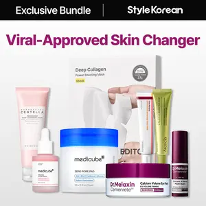 [Your Pick] Viral-Approved Skin Changer Routine Set - Anti-Aging I SKIN1004 Cleansing Foam, Medicube Zero Pad, PDRN Serum, Centellian24 Madeca Cream, Dr.Melaxin Calcium Balm, Eye Patch, Arencia Vitamin C Booster Shot, Sungboon Editor Mask