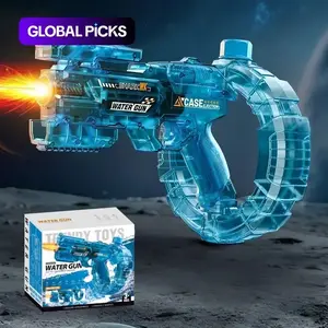 Electric Water Shooter with LED Lights, Powerful SquirtWater Pistol for Kids/Aldults,Long Range Shoot Reach To26-35ft Outdoor Water Toy,Outdoor,Party,BirthdayGift,Water Guns