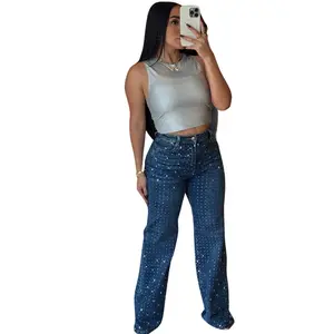 Full Mirror Wide Leg Denim Jeans Womenswear