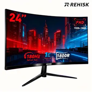 New Curved 180Hz Gaming Monitor for PS5 & Xbox | 1ms FHD IPS | Tear-Free FreeSync | PC Ready