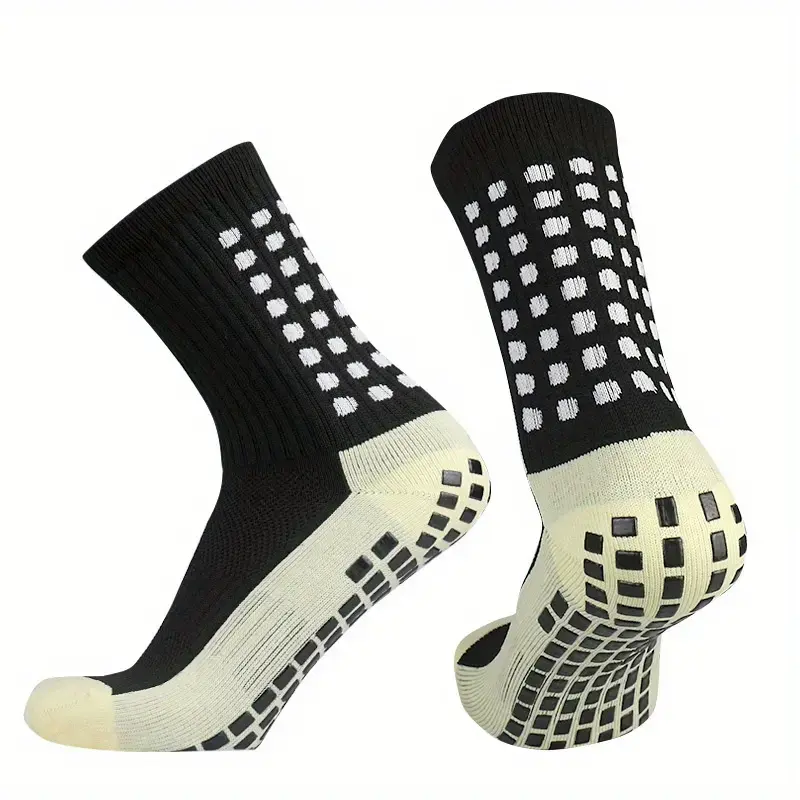 Lpxpass Men'S Non-Slip Professional Football Socks - 1-Pair Breathable Grippy anti Slip Athletic Grip Outdoor Sports Moisture Wicking Socks for Training, Competition, Grippy Socks, Outdoor Sports Socks