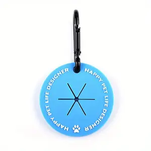 Hands-free dog poop bag holder for belt dispenser - convenient pet poop bag carrier for outdoor walking