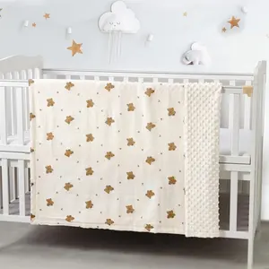 CREVENT Baby Blanket All-Season, Breathable Blanket, Children Air Conditioning Blanket Spring Autumn Thin Blanket, Kindergarten Nap Blanket, Essential for Baby Shower Birthday Gift