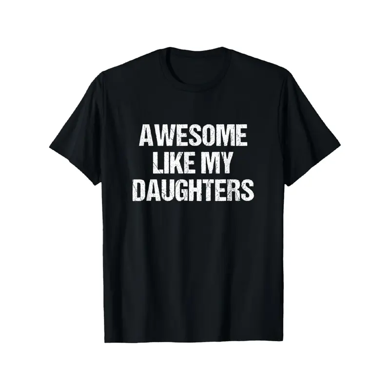 Men's Comfy Soft Fabric Casual Short-Sleeve Crewneck Graphic T-Shirt - Father's Day Gift for Dads, Mother's Day Gift for Daughters' Moms, Streetwear Sports Top