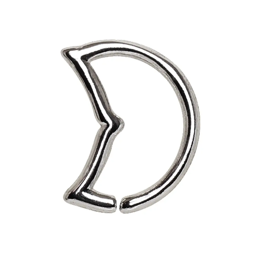Circular Dolphin Tale Annealed Bendable Ring - 316L Stainless Steel