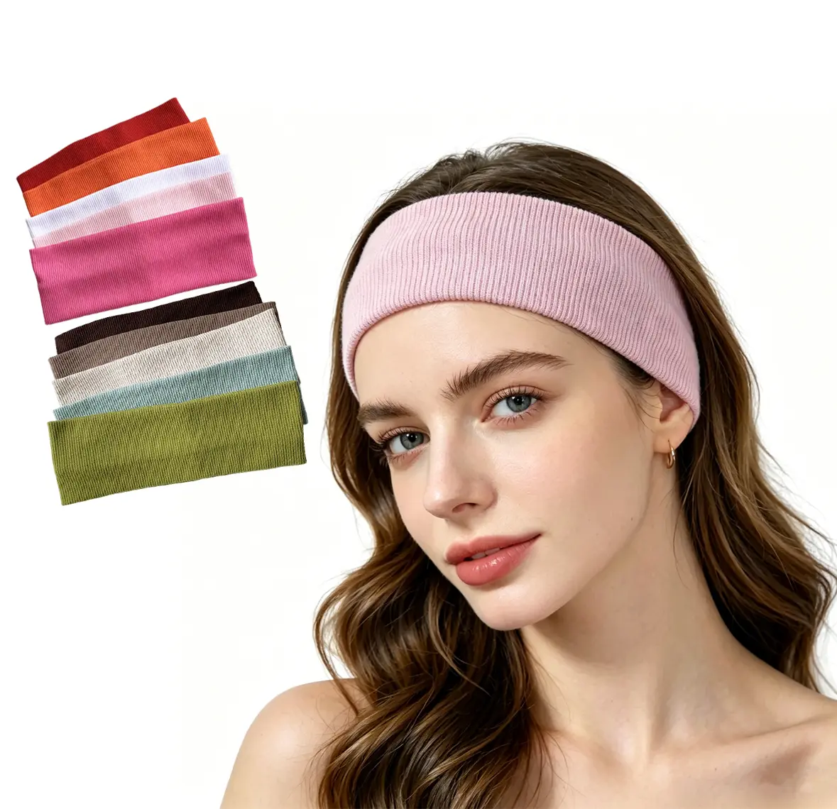 Women's Fashionable Soft Elastic Stretchy Training Headbands, Athletic Sports Hair Accessories for Yoga, Workout & Daily Use, Training Headband, Athletic Sports Headbands