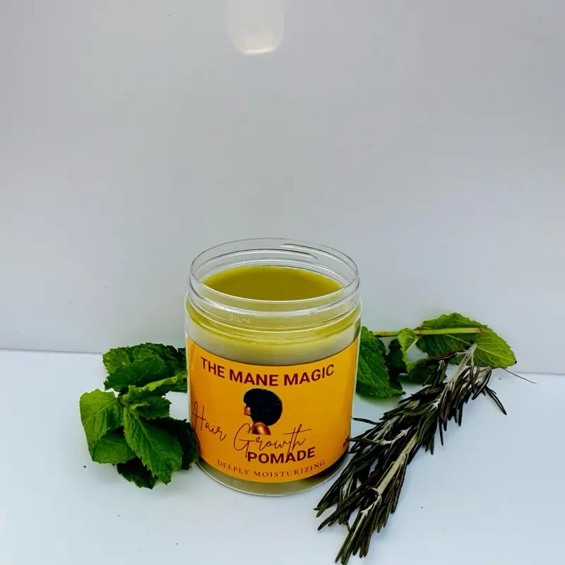 The Mane Magic Hair Growth Pomade 8oz | Rosemary & Mint The Mane Magic Hair Growth Pomade 8oz | Rosemary & Mint