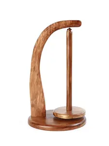 Wooden Yarn Winder with Magnetic Attachment Stable Base for Knitting & Crochet Projects High-Quality Wood Yarn Holder for Home Sewing Room