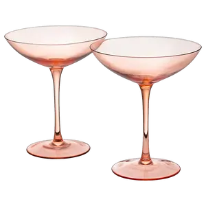 The Wine Savant Champagne Coupes 12oz Colorful Champagne Glasses, Prosecco, Mimosa Glasses Set, Cocktail Glass Set, Bar Glassware Luster Glasses (2, Orange)