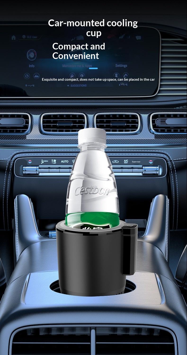 Recent smart temperature-controlled cup with TEC cooling and heating technology. Cools in 15 mins to 2-7°C, heats in 8 mins to 58-70°C. Portable, quiet, compatible with various containers. Ideal for car, office, home, and outdoor use.