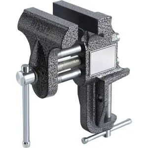 Table Vise Bench Vise lron Clamp-OnTable Bench Vise 2.9-inch Jaw Width 2.2-inch Jaw Opening for Woodworking, HomeWorkshop Use and DlY Job, Black