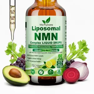 NMN Supplement Liquid Drops, Ultimate 12-in-1 NMN Beta 1000mg w. Quercetin TMG Resveratrol Coq10 Astaxanthin for Anti Aging Energy & Immune, NMNH Alternative Liposomal High Absorption For Women Men outdoorfun