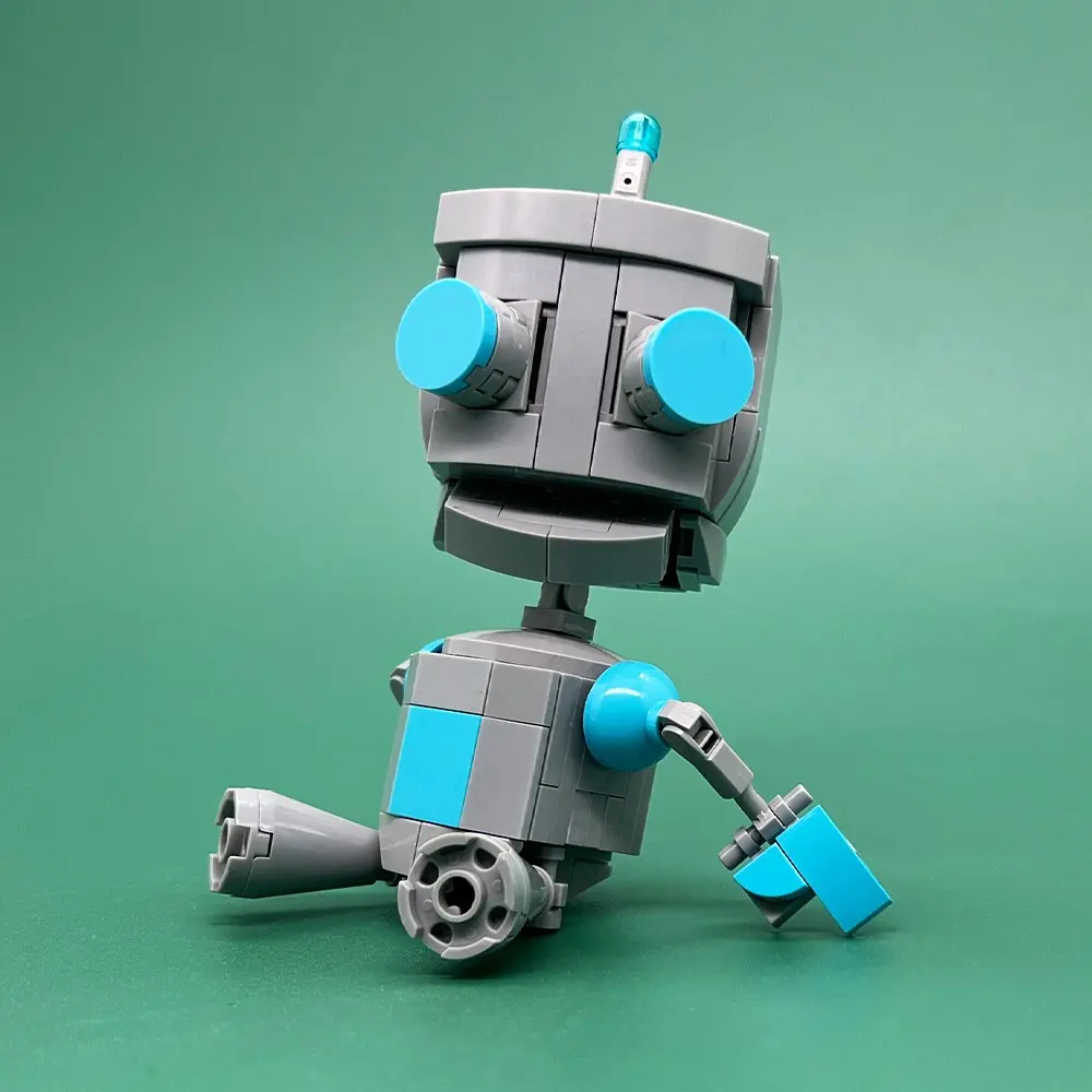 MOC Anime Theme Alien Retro Robot, Mechanical Robot Display Model ...