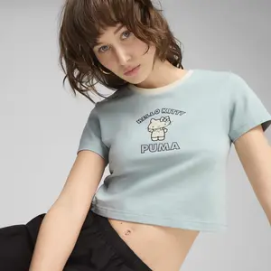 Hello Kitty x PUMA Graphic Baby Tee (Modern Mint) Hello Kitty x PUMA Graphic Baby Tee (Modern Mint)