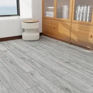 Wood Grain Pattern Floor Sticker, 1 Roll Self Adhesive Floor Sticker, Waterproof Floor Decal, Decorative Sticker for Home Apartment Room